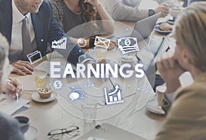 Profit Earnings Income Financial Economy Proceeds Concept