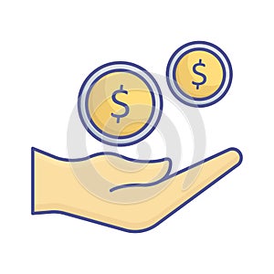 Profit gain Vector Icon which can easily modify or edit
