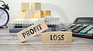 Profit loss on the work table and alarm clock
