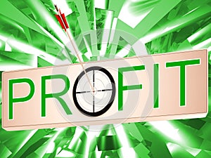 Profit Means Earning Revenue And Business Growth