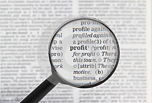 Profit word in dictionary