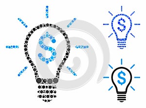 Profitable invention Composition Icon of Spheric Items