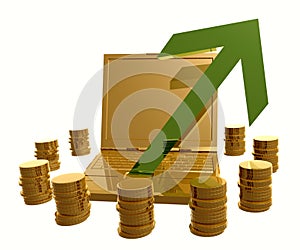 Profitable and successful online trading symbol