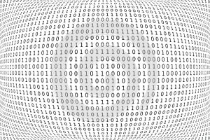 Program datum background. Programming binary coding. Matrix photo