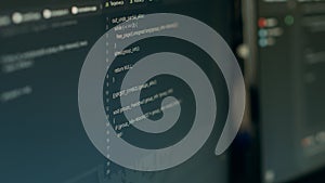 Program development with data on terminal window