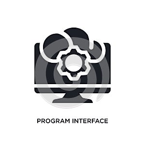 program interface isolated icon. simple element illustration from programming concept icons. program interface editable logo sign