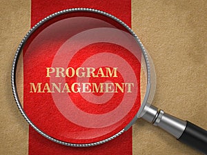 Program Management Concept Through Magnifying