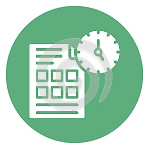 Program management, project deadline .   Vector icon which can easily modify or editable