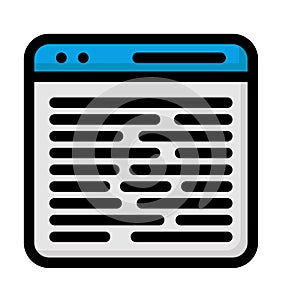 Programing Isolated Vector icon which can easily modify or edit