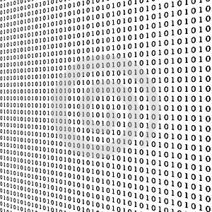 Programing pattern 1010 numbers, vector illustration