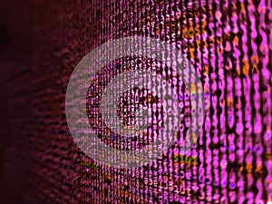 Programing workflow abstract algorithm concept. Database bits access stream visualisation. Programmer working in a software