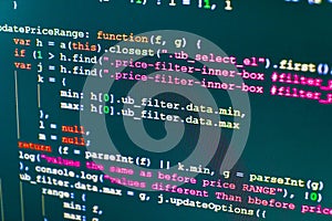 Programing workflow abstract algorithm concept.