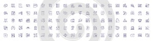 Programm line icons signs set. Design collection of Program, Programming, Software, Routine, Algorithm, Logic, Syntax