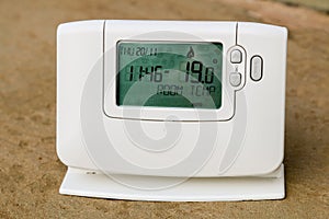 Programmable central heating thermostat will reduce energy costs