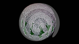 Programmable matter forming a sphere. 3d render illustration View 7