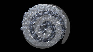 Programmable matter forming sphere. View 1 photo
