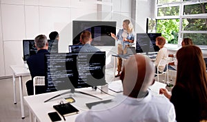 Programmer Code Training In Classroom