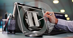 Programmer Or Coder At Office Desk