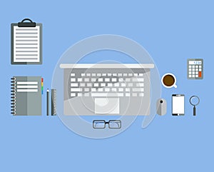 Programmer or coder workflow for website coding and html programming of web application. Flat design style