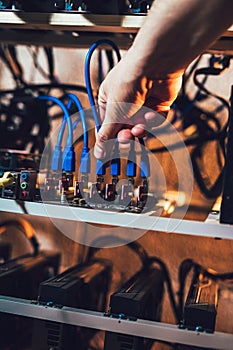 Programmer configures hardware for bitcoin