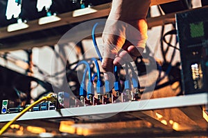 Programmer configures hardware for mining