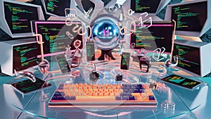 Programmer Day, Amazing and dynamic composition of programming related icons