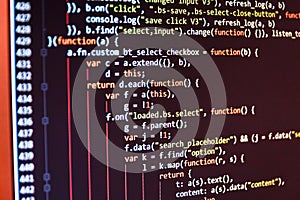 Programmer developer screen