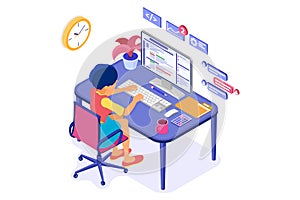 Programmer Developing Program