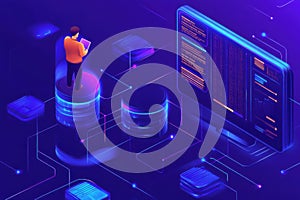 Programmer managing data flow in complex network infrastructure