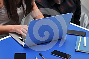 Programmer, Mobile Application Designers, Web Designer working at office