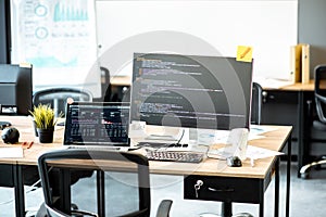 Programmer`s working place