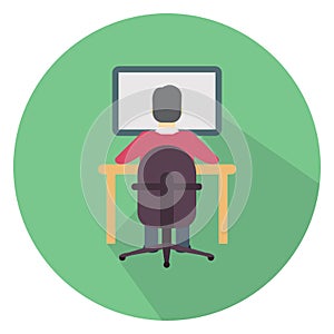 Programmer, software developer Color Vector icon which can easily modify or edit