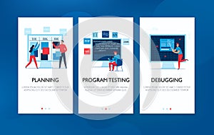 Programmer Vertical Banners Set