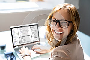 Programmer Woman Coding On Computer