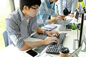 programmer work with Developing programming