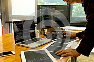 programmer work with Developing programming