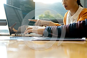 programmer work with Developing programming
