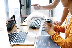 programmer work with Developing programming