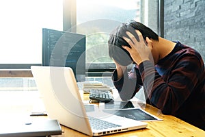programmer work with Developing programming