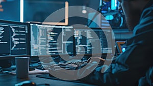 The Programmer at Workstations.AI generated image