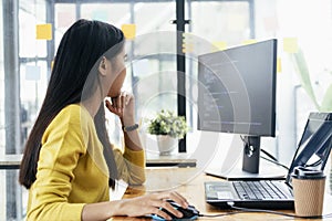 Programmers and developer teams are coding and developing software.