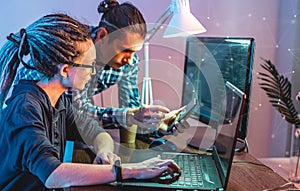 Programmers are developing software by working with software code together. Modern job of web ux Designer