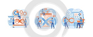 Programmers Practice Development and Software Operations. Software development operations workflow.