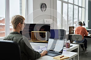 Programmers working in IT office