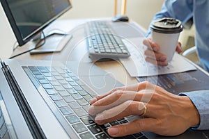 Programmers working in programming Programmer, developer and coding technology Website design, cybersecurity in the cyberspace