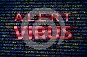 Programming code abstract screen of software developer. Computer script. Blue color.