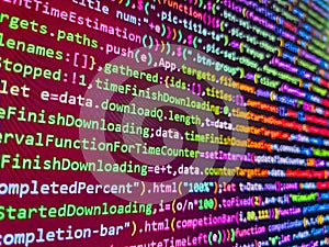 Programming code abstract software technology background of software developer and Computer script. Malware is hidden in the code