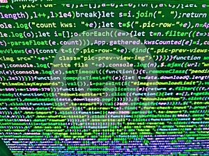 Programming code abstract software technology background of software developer and Computer script. Software abstract background.