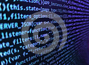 Programming code abstract technology background of software developer and Computer script. Technology concept hex code digital