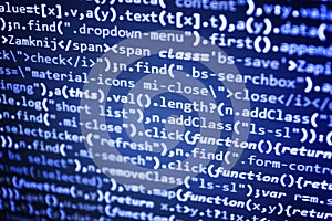 Programming code abstract technology.